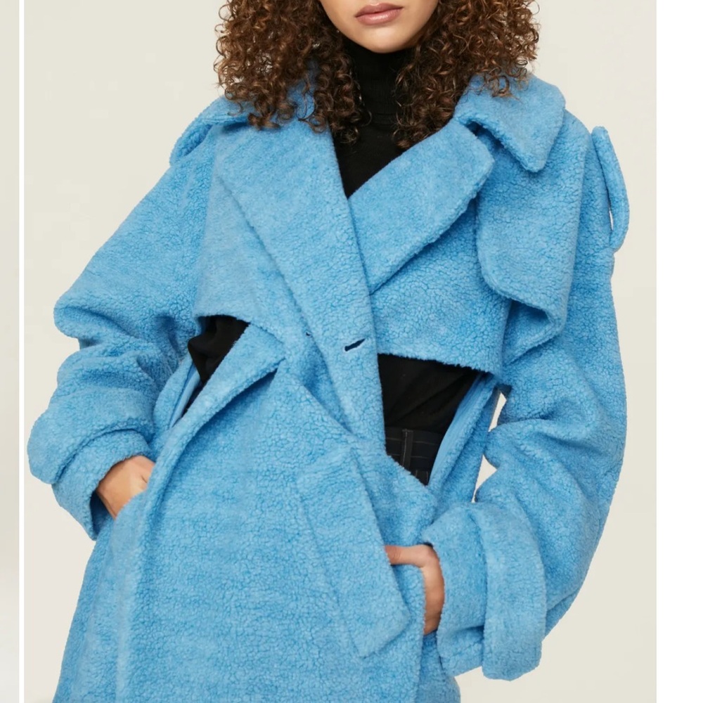 Coperni Azure Teddy Coat - Picture 4 of 5